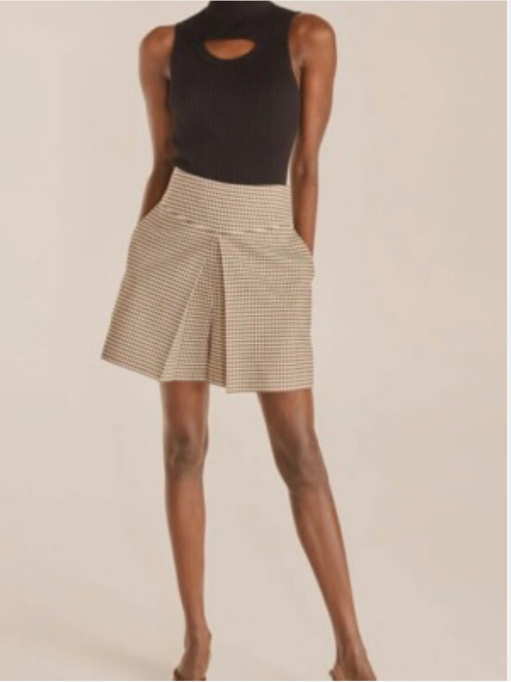 Rebecca Taylor Spring Check Skort Size 4